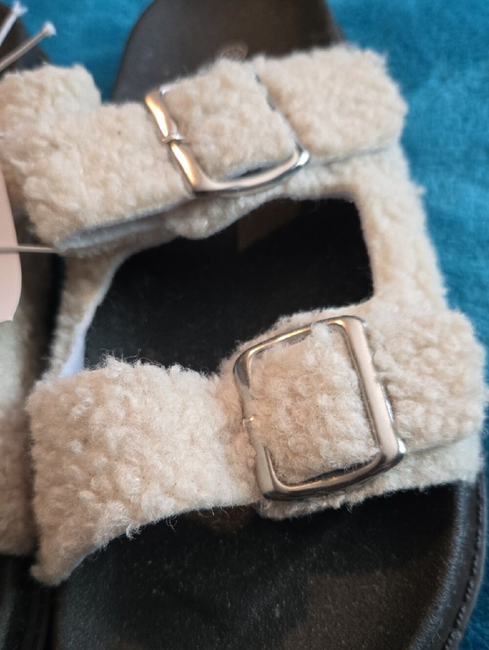 Sole Mates Faux Fur Sandals Sz 10 - Picture 3 of 6